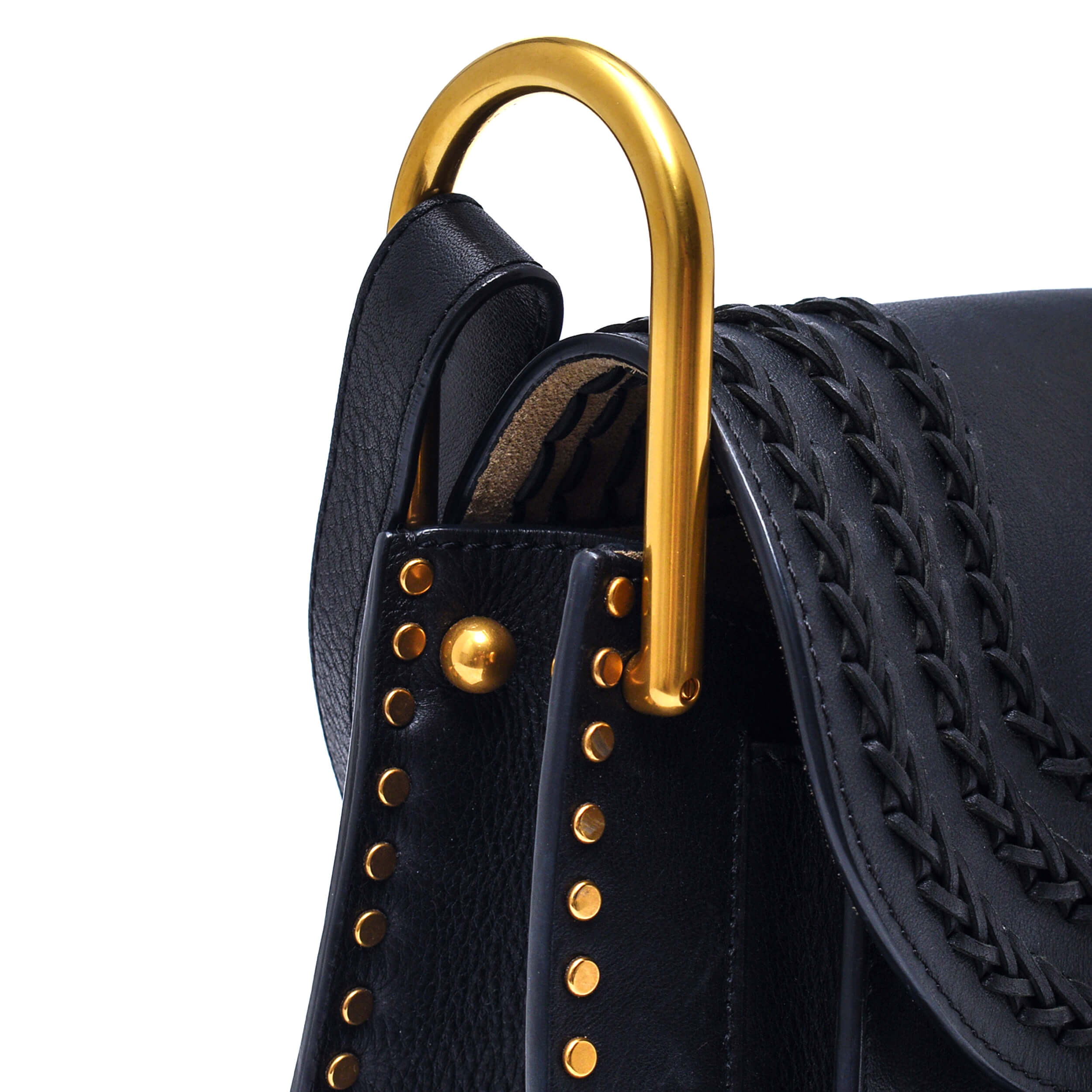 Chloe - Black Leather Hudson Medium Shoulder Bag